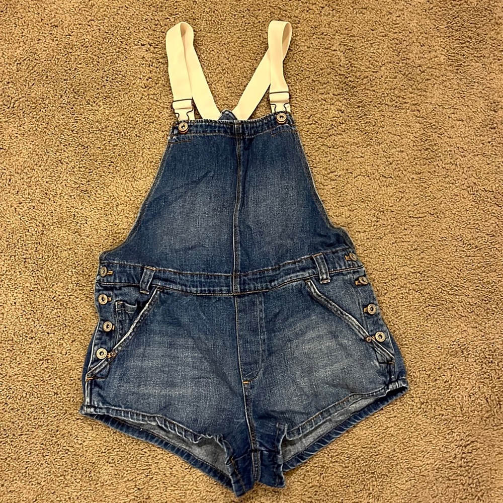 Free People Denim Overalls